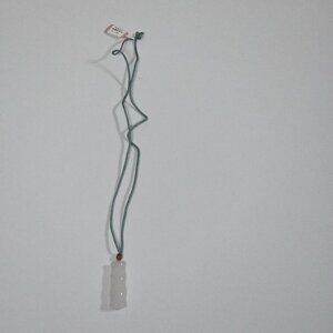 Natural White Jade Bamboo Pendant Necklace Fashion Jewellery Luck Amulet Women